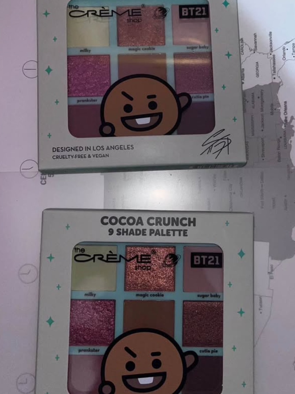 BT21 x Cocoa Crunch 9-Shade Eyeshadow Palette - Pink & Brown Shades